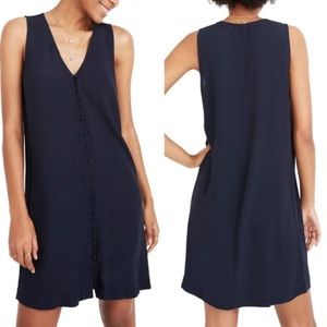 Madewell navy button up dress size XS